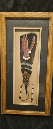 Vtg mcneel feather - art, piece