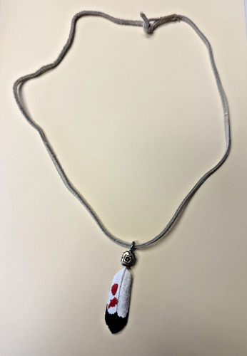 Eagle feather carved out - , of
