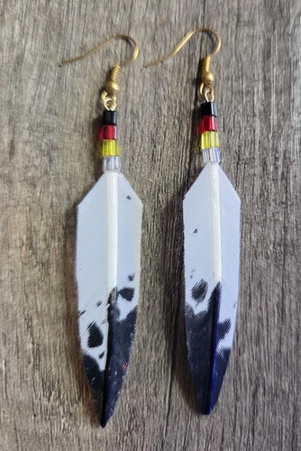 Beaded eagle feather - """,